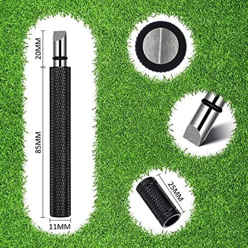 2 PCs Golf Groove Groove Sharpner de 4,33 polegadas Sofneador Regroving Tool Tool Limpador para cunhas Irons Golf Balls