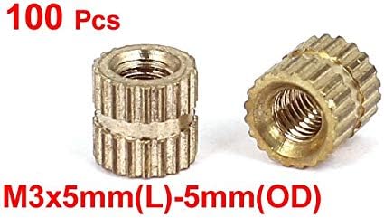 Peças da ferramenta 100pcs m3x5mm-5mm métricas de bronze métricas de bronze inserção redonda de inserção