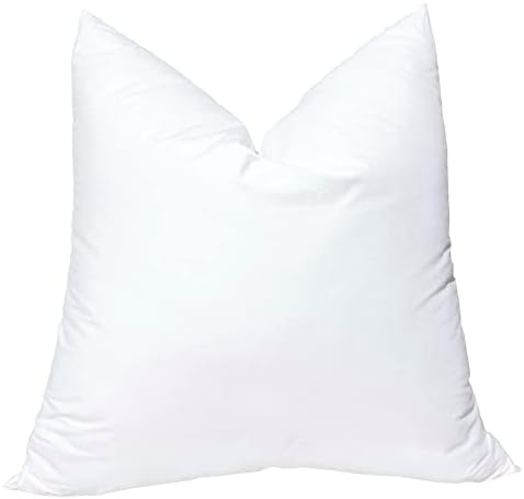 Pillowflex Synthetic Down Pillow Insert - 20x20 Pillow alternativo para baixo, insira o travesseiro de cama SHAM - Sofá Couch Pillow,