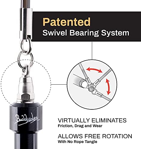 Buddy Lee Jump cordas aerodinâmica de salto de esfera original corda de salto, alças de corda de salto de alumínio de 6 ”. Corda