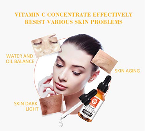 Desaar beleza vitamina C Face soro facial Astaxantina Ácido hialurônico Arbutina Ciência da pele verde da pele Natureza Hidratante Firmagem 30ml