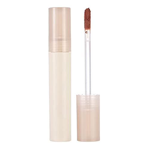 Base de brilho labial orgânico Lipstick de veludo transparente hidrata sem secagem lama labial à prova d'água de manchas de lábios de veludo duradouras para lábios múltiplos para lábios e bochechas non stick copo não desaparecer