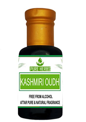 Ervas puras Kashmiri Oudh Attar livre de álcool para unissex, adequado para ocasião, festas e usa diário 50ml