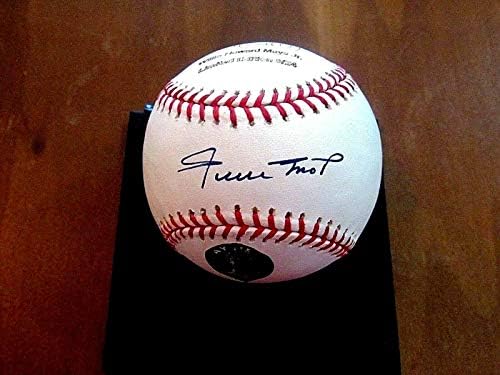 Willie Mays MVP WSC Giants Mets Hof assinado a laser Etch L/E Auto OML Baseball JSA - Bolalls autografados