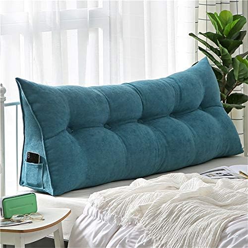 Almofadas de leitura triangular xfxdbt, travesseiro de placa de posicionamento de cabeceira de cabeceira grande de travesseiro para sofá -cama com cobertura removível almofada de cunha