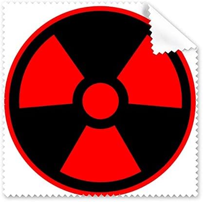 Vermelho perigoso tóxico de radiação tóxica de limpeza de pano de pano de pano de tópicos limpadores 5pcs