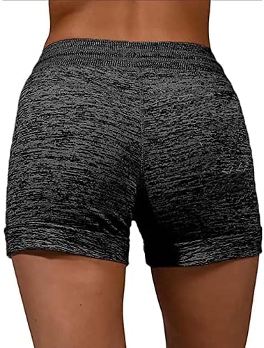 Trabalhos atléticos shorts mulheres moda mulheres secando shorts esportivos casuais imprimem shorts de bicicleta feminina com bolso