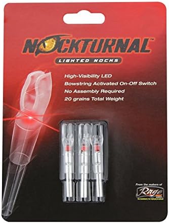 NockTurnal iluminado Nocks para setas com .246 / .244 / 204 Diâmetro interno