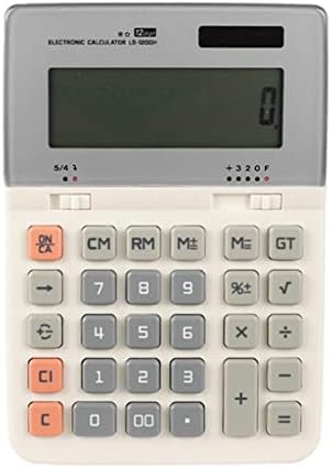 Calculadora xwwdp clássico contabilidade financeira durável Dinheiro de grande potência dupla de tela grande Botões grandes Solar de mesa (cor: a, tamanho