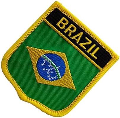 Patches bordados da bandeira brasileira internacional