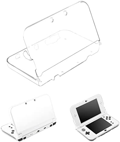 Cago de proteção de cristal transparente com rígida casca de plástico compatível com a Nintendo New 3DS LL, 3DS XL,