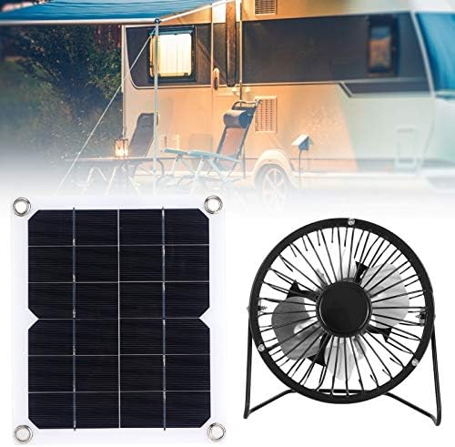 Painel solar de 10W portátil com fã de refrigeração painel solar fotovoltaico para baterias carros carros RVS navios