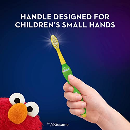 Escova de dentes macio de crianças da CREST ORAL-B com a Sesame Street, para idades mais de 2