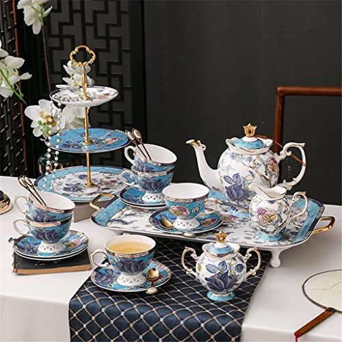 Conjunto de chá da tarde britânica do SELSD, copo de café da China Bone, conjunto de café de cerâmica de estilo europeu