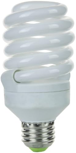 Sunlite 00621 -su mini lâmpada CFL em espiral, 23 watts, base média, 1600 lúmens, 10.000 horas de vida, UL listada, 50k - Super White