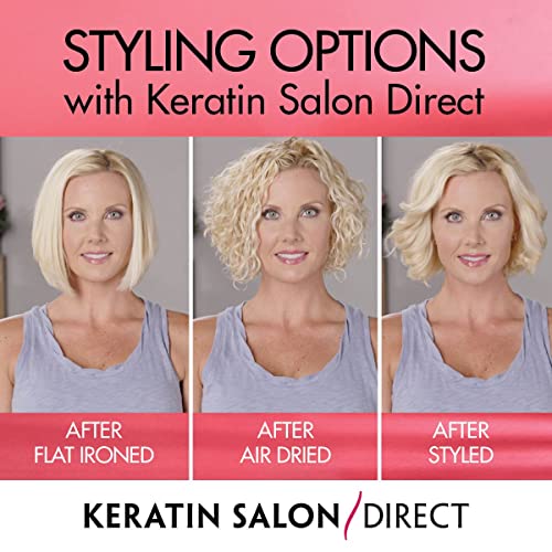 Keratin Salon Direct Keratin Hair Treatment, 4 oz | Controle do Frizz, formaldeído livre, qualidade do salão, tratamento