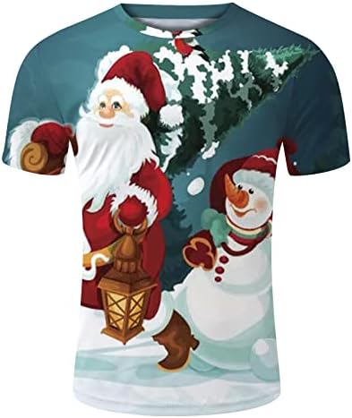 DSODAN Mens camisetas de Natal Papai Noel