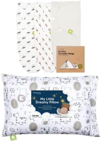 KeAbabies 3 -Pack Baby Swaddle Selp Sacks and Toddler travesseiro com travesseiro - Sack de Swaddle de recém -nascido orgânico