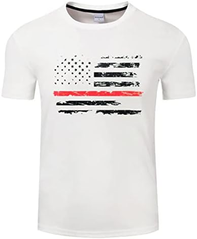 Camisas de quatro de julho para camisetas patrióticas masculinas camisetas de férias americanas shirts listradas de estrela da