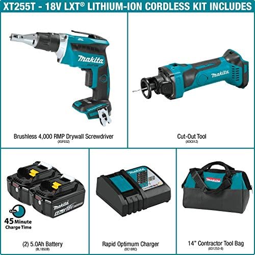 Makita XT255T 18V LXT LITHIUM-ION 2-PC. Kit combinado