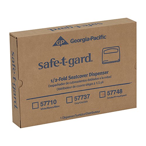 Distribuidor de tampa do assento do vaso sanitário de salão-t-Gard 1/2 seguro por GP Pro; Preto; 57748; 16.375 W x
