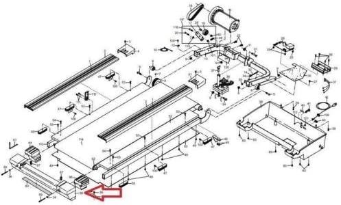 ICON Health & Fitness, Inc. OEM traseiro de plástico final 174491 Funciona com Nordictrack Exp 1000 2000 3000 em esteira