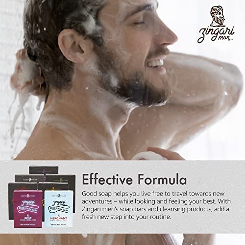 Zingari Man - The Master Bath Soap - Sabão de limpeza para homens - sabão natural para lavar corpo, rosto, pele - Sabão masculino