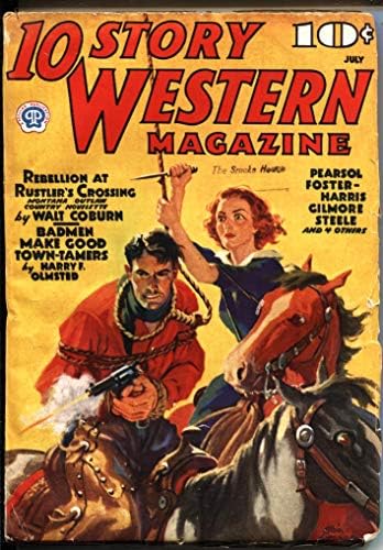 10 História Western-July 1937 Wild Bunch & Butch Cassidy Story-Violent-Pulp