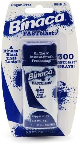 Binaca FastBlast Blabes Spray Peppermint-0.5 fl. oz. - 2 contagem