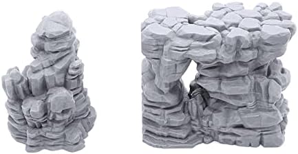 Endertoys Canyon Rocks por cenário imprimível, cenário de RPG de mesa impressa em 3D e terreno de jogo de guerra de 28 mm em miniaturas de 28 mm