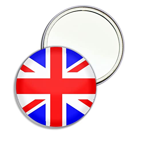 Union Jack UK Flag - espelho compacto redondo de 77 mm