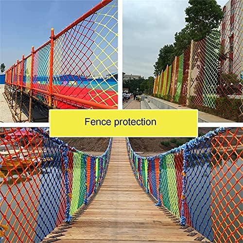 IMIFun Proteção colorida de proteção de nylon Rede de nylon líquido escada doméstica Varanda anti-queda líquido de jardim de