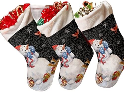 Wxbdd Christmas Snowman Soques de Natal Sacos de doces de presente de ano novo Decorações de Natal para ornamentos em casa