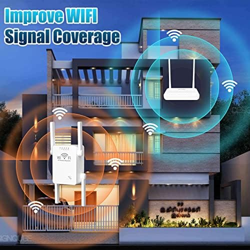 Wi -Fi Extender, 2023 liberação de até 85% mais rápido, WiFi Extenders Signal Booster para tampas residenciais até 9880 m². Dispositivos