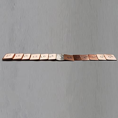 Copper Térmico Shim 12 espessura de 0,1 mm 0,2 mm. 0,5 mm 0,8 mm a 1,8 mm e 2,0 mm ótimo conjunto para resfriar o kit de