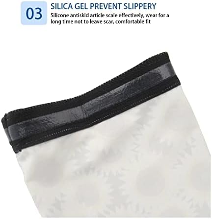 Giftpuzz 1 par as mangas de braço para homens mulheres resfriando a UPF 50 Proteção solar de compressão para esportes ao ar