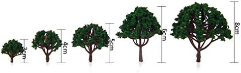 Cenários de florestas com raiva de 3-8 cm árvores miniaturas mistas modelo árvores modelo treinar cenário de trem artificial
