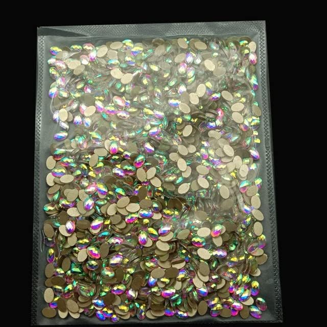 Pedras de strass de unhas de costas planas ab coloridas de cristais especiais coloridos para a unha Stones 3D Horse Drop