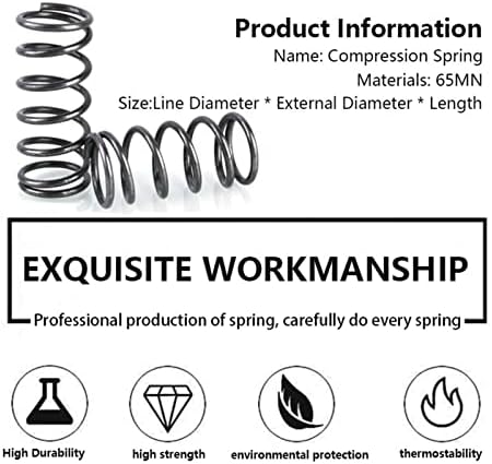 As molas de compressão são adequadas para a maioria dos reparos I Retorno Retorno Pressão Mola Spring Fio de mola Diâmetro