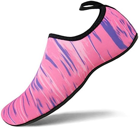 Sapatos de água para mulheres largura ampla, sapatos de água feminina seca rápida meias aquáticas descalça para o exercício de