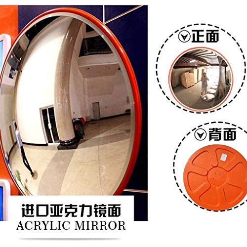 Diâmetro da sala de segurança do supermercado GGLV 80 cm espelhos cegos espelhos ABS Frame Segurança Espelho de tráfego acrílico espelho