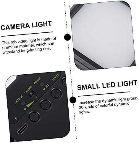 Solustre Light Rechargable Compatível para GoPro Dimmable RGB Photograph