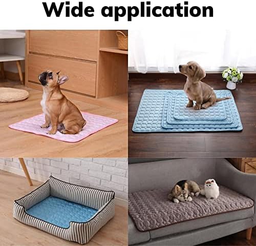 Tapete de resfriamento para cães - bloco de tapete de resfriamento de cães, cama básica para dormir, leito de tapete de esteira