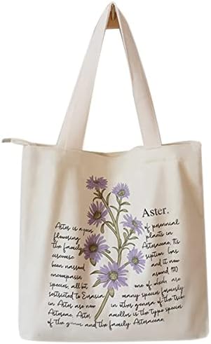 Floral Canvas Saco de bolsa de compras botânica