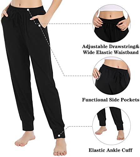 Calças de ioga de cintura alta feminina de ummiss com bolsos elásticos de cordão elástico calças atléticas calças esticadas