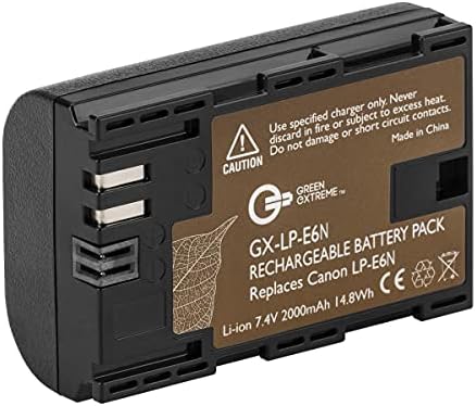 BG-E14 Battery Grip + 2 pacote de alta capacidade 2000mAh LP-E6 / LP-E6N Baterias, substituição da câmera Canon EOS 70D / 80D Digital
