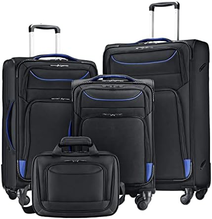 Coolife Luggage 3 peças Sinner Spinner Softshell leve