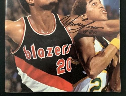 Maurice Lucas assinou a Sports Illustrated 31/10/77 Trail Blazers No Label Auto JSA - Revistas Autografadas da NBA