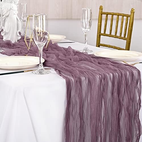 12Pack Cheesecloth Table Runner, Galze Table Runner, Cheesecloth Table Runner 29 X120, Boho Table Runner, Galze Semi-Sheer