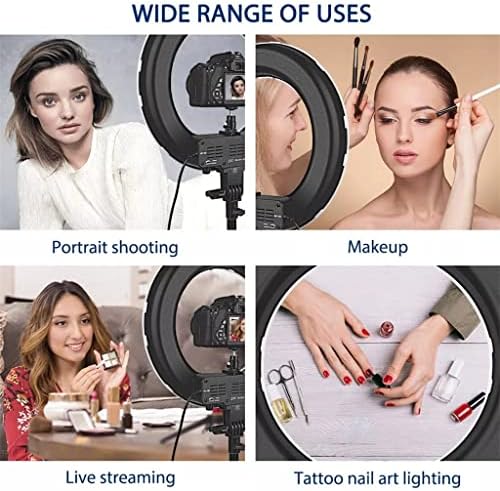 RBHGG 14 polegadas lâmpadas de anel de anel LED Light Makeup Light selfie lâmpada anular com suporte para telefone para